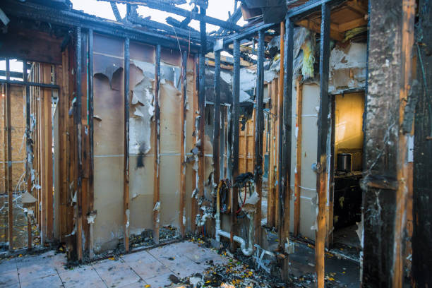 Professional Emergency Fire Cleanup technician working in Abbeville, AL